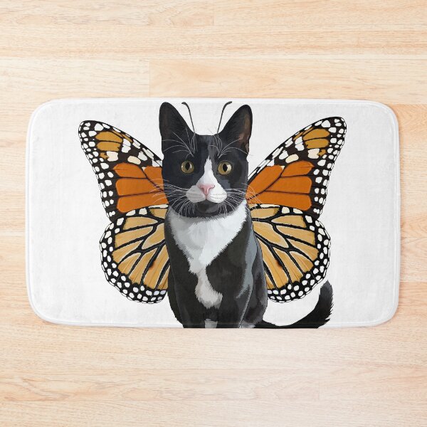 Item preview, Bicolor Tuxedo Monarch Butterfly Cat designed and sold by Carleah Unique.