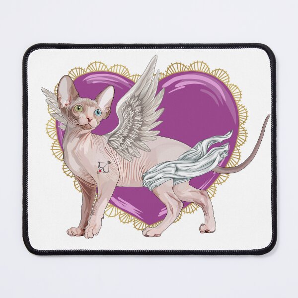 Item preview, Valentines Day Sphynx Cat Cupid with Heart designed and sold by Carleah Unique.