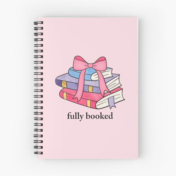 Item preview, Fully Booked - Cute Book Stack with Bow designed and sold by pinkbookscoffee.