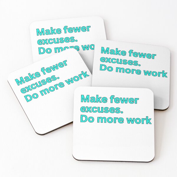 Item preview, Make fewer excuses. Do more work-Discipline quote designed and sold by HustlersShop77.