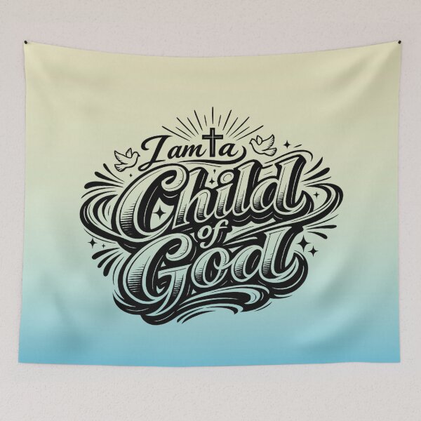 Item preview, I Am a Child of God | Christian Quote designed and sold by skkyfaithArtz.