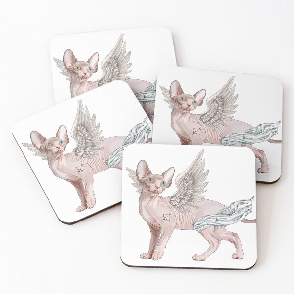 Item preview, Valentines Day Sphynx Cat Cupid designed and sold by Carleah Unique.