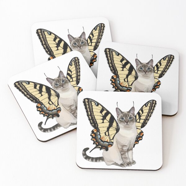 Item preview, Eastern Tiger Swallowtail Butterfly Cat designed and sold by Carleah Unique.