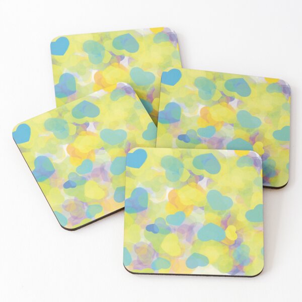 Item preview, Yellow and Blue Hearts with a bit of pink love designed and sold by TedraOrtega.