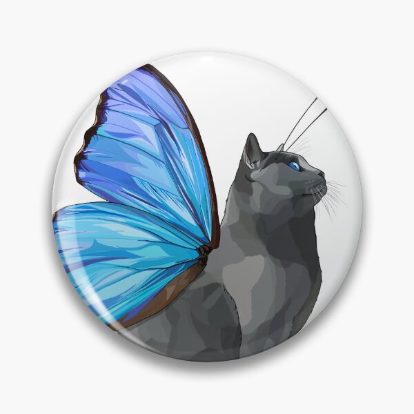 Item preview, Blue Morpho Butterfly Cat designed and sold by Carleah Unique.