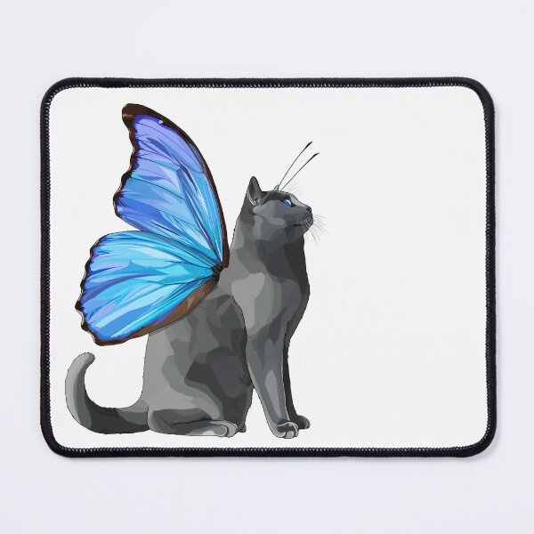 Item preview, Blue Morpho Butterfly Cat designed and sold by Carleah Unique.