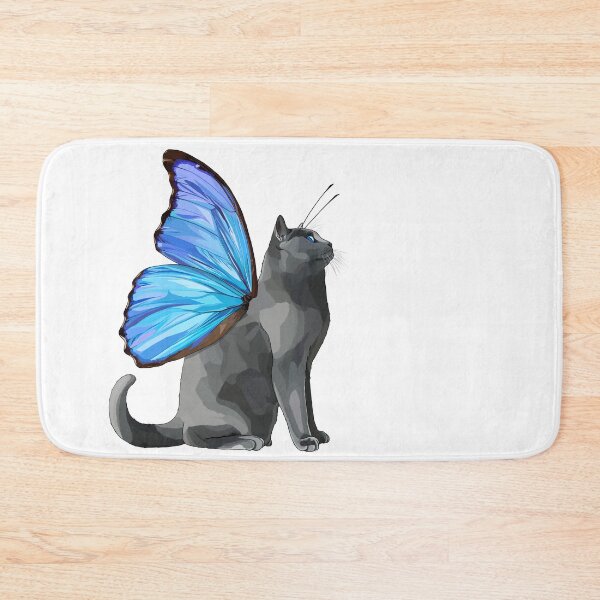 Item preview, Blue Morpho Butterfly Cat designed and sold by Carleah Unique.