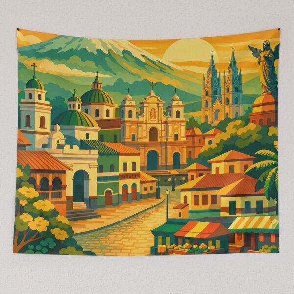 Item preview, Quito Ecuador Travel Poster  designed and sold by MatthewHeights.