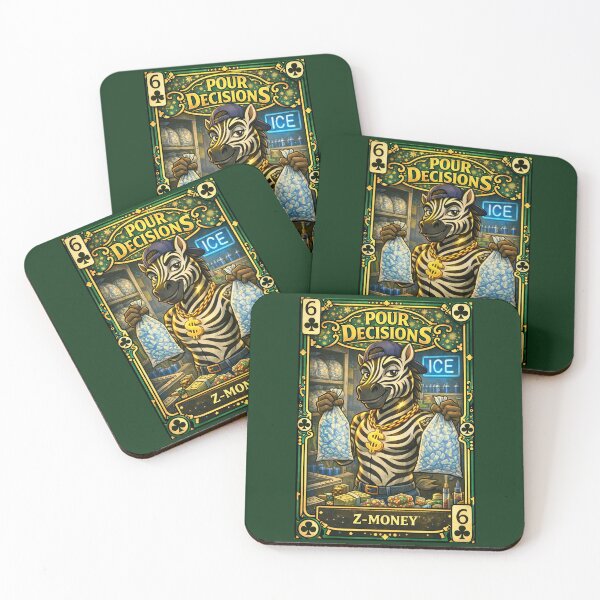 Item preview, Z-Money – Clubs 6 | Pour Decisions Character Card designed and sold by A Sinister Sly.
