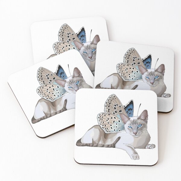 Item preview, Large Blue Lynx Point Siamese Butterfly Cat designed and sold by Carleah Unique.