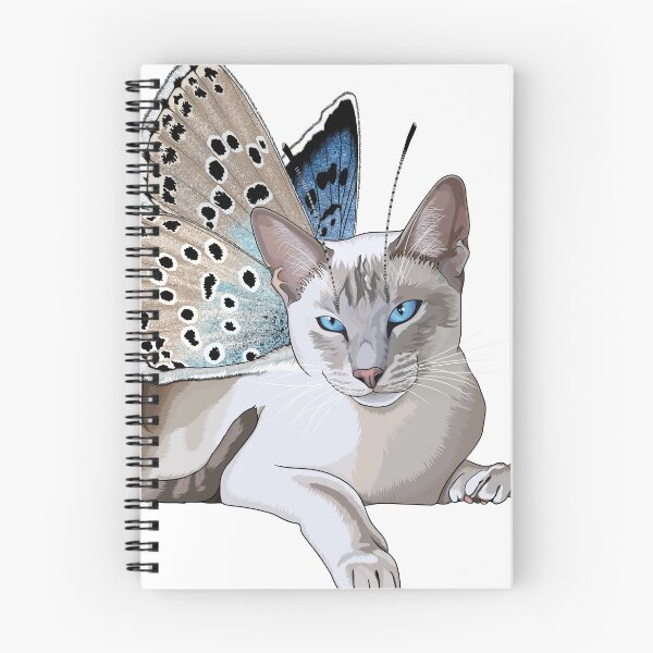 Item preview, Large Blue Lynx Point Siamese Butterfly Cat designed and sold by Carleah Unique.