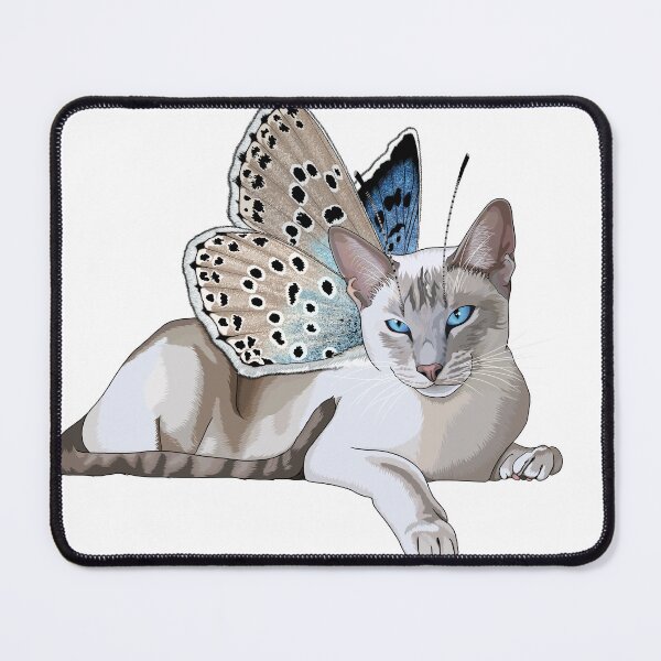 Item preview, Large Blue Lynx Point Siamese Butterfly Cat designed and sold by Carleah Unique.