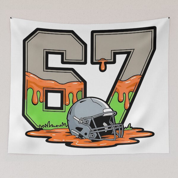Item preview, funny football six seven drip meme design designed and sold by ArtDesignTp.