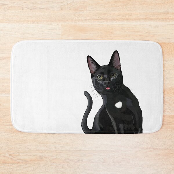 Item preview, Silly Black Cat Blep designed and sold by Carleah Unique.