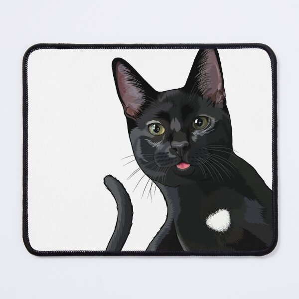 Item preview, Silly Black Cat Blep designed and sold by Carleah Unique.