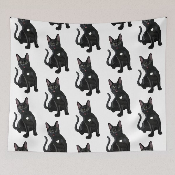 Item preview, Silly Black Cat Blep designed and sold by Carleah Unique.