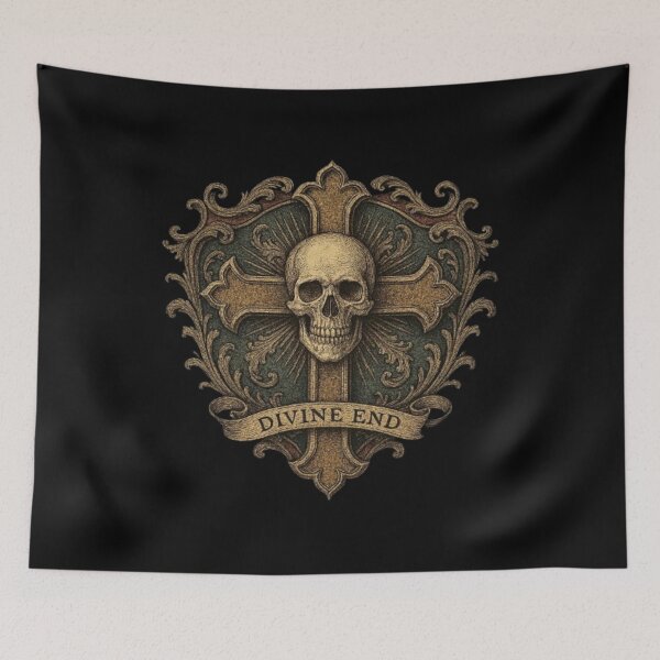 Item preview, Divine End Skulls – Skull Art, Gothic Skull, Sugar Skull, Calavera, Tribal Skull, Pirate Skull, Skeleton, Tattoo Design, Skull Illustration designed and sold by Typologystudios.