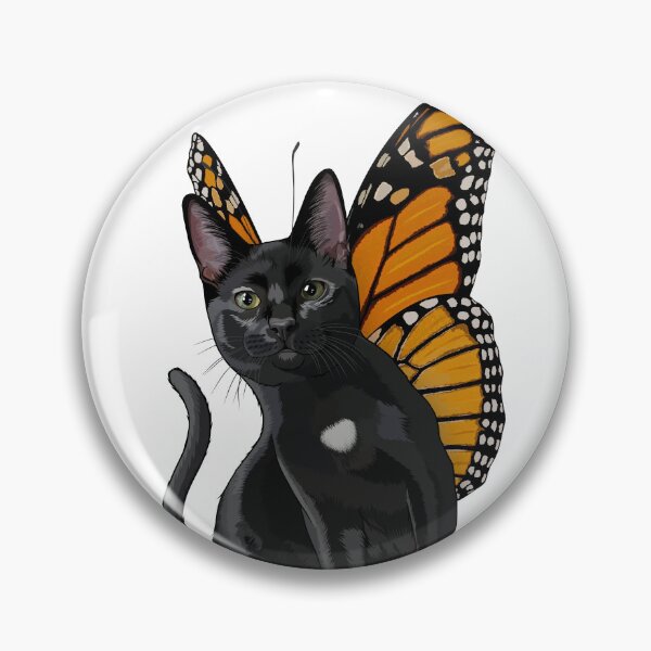 Item preview, Black Monarch Butterfly Cat designed and sold by Carleah Unique.