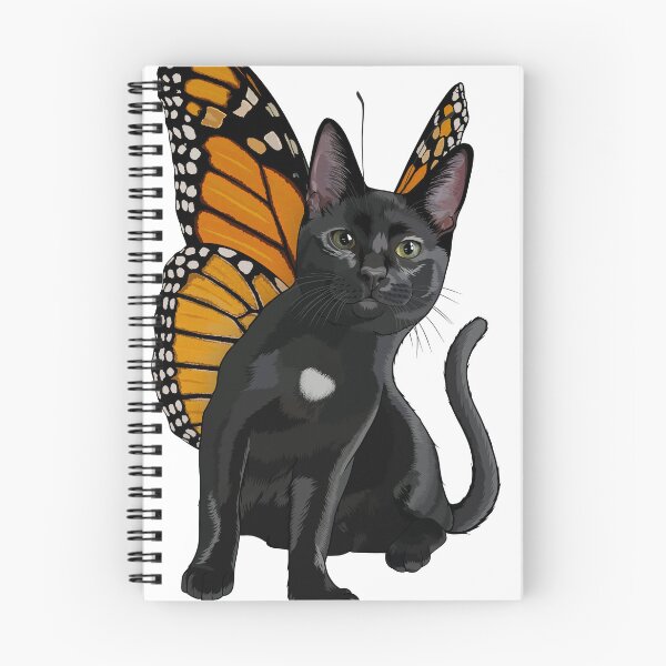 Item preview, Black Monarch Butterfly Cat designed and sold by Carleah Unique.