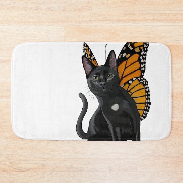Item preview, Black Monarch Butterfly Cat designed and sold by Carleah Unique.