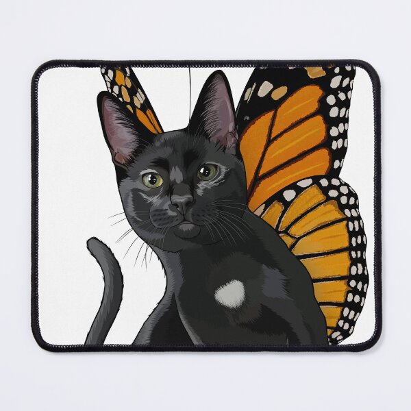Item preview, Black Monarch Butterfly Cat designed and sold by Carleah Unique.