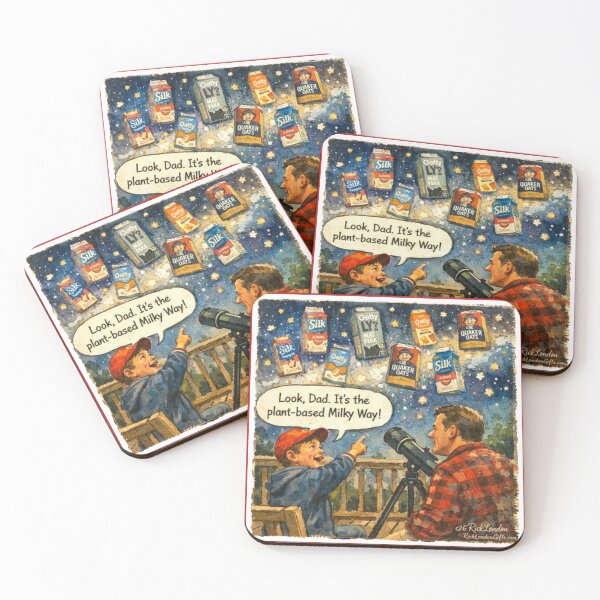 Item preview, Plant-Based Milky Way” Cartoon designed and sold by Rick London Gifts.
