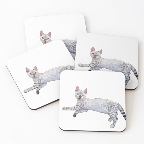 Item preview, Snow Lynx Bengal Cat Blep designed and sold by Carleah Unique.