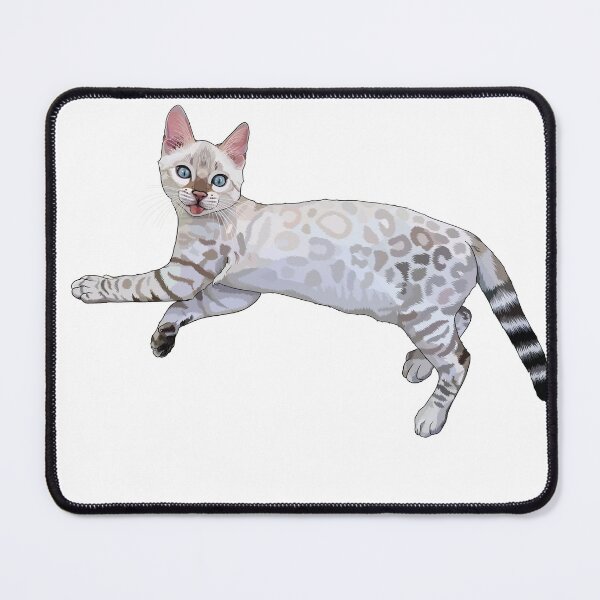 Item preview, Snow Lynx Bengal Cat Blep designed and sold by Carleah Unique.