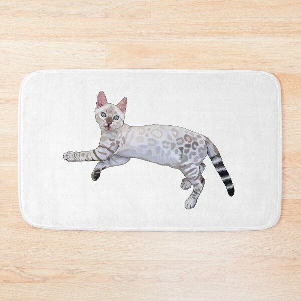 Item preview, Snow Lynx Bengal Cat Blep designed and sold by Carleah Unique.