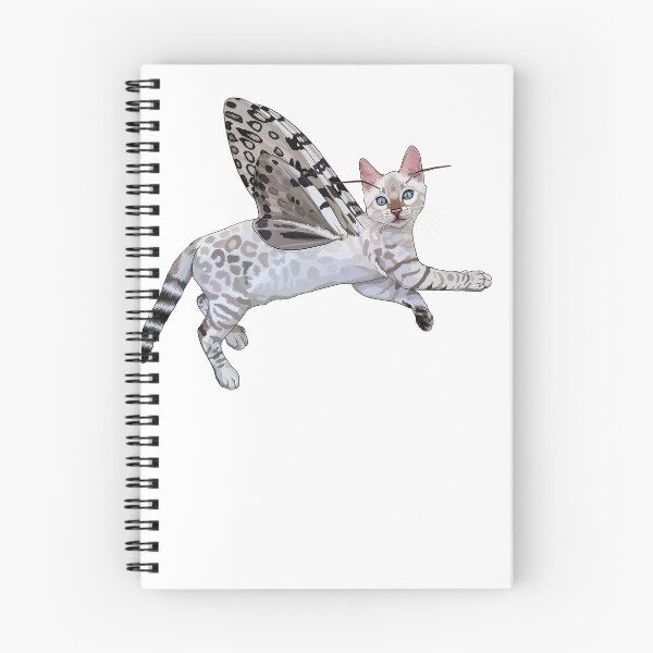 Item preview, Snow Lynx Bengal Leopard Moth Butterfly Cat designed and sold by Carleah Unique.
