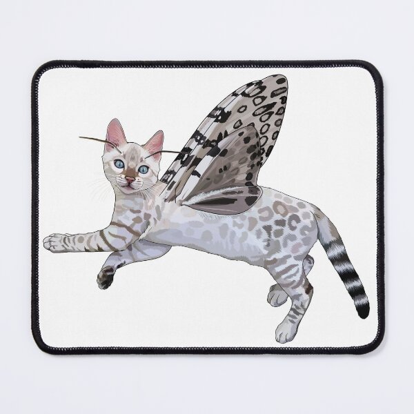 Item preview, Snow Lynx Bengal Leopard Moth Butterfly Cat designed and sold by Carleah Unique.
