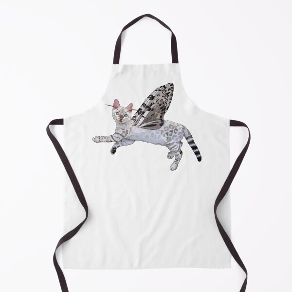 Item preview, Snow Lynx Bengal Leopard Moth Butterfly Cat designed and sold by Carleah Unique.