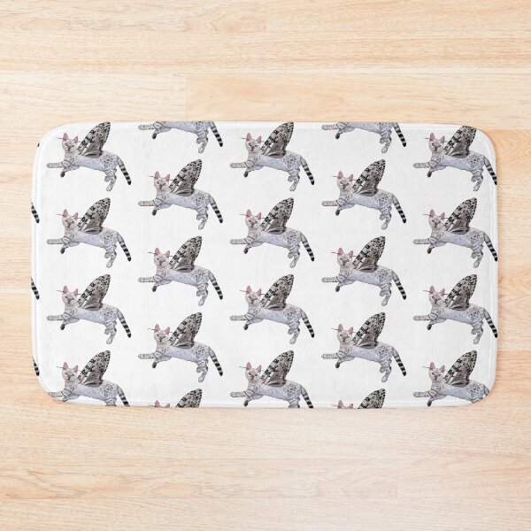 Item preview, Snow Lynx Bengal Leopard Moth Butterfly Cat designed and sold by Carleah Unique.