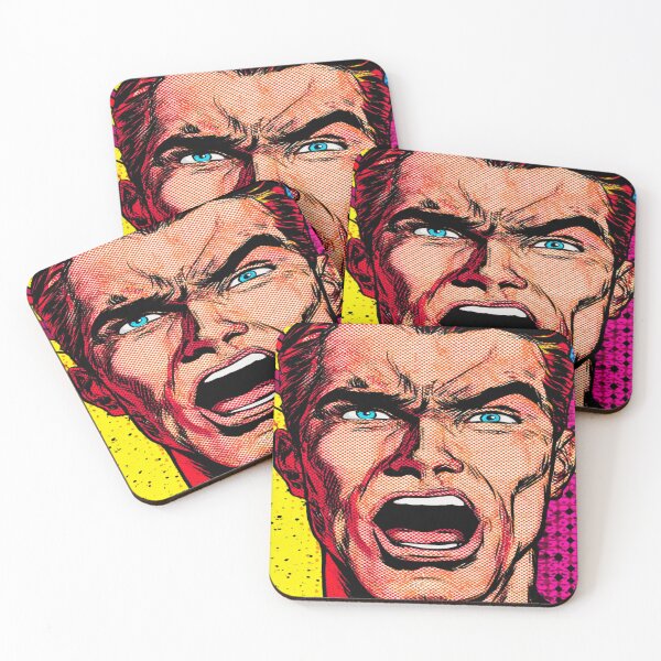 Item preview, Pop Art Angry Man designed and sold by NicolasGlowArt.