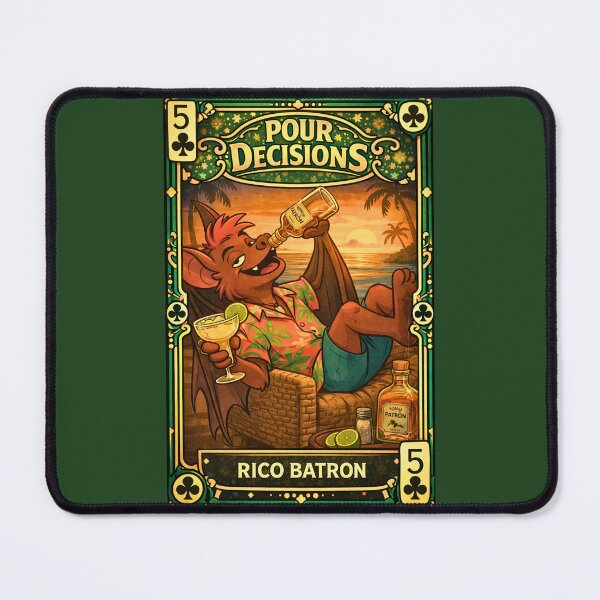 Item preview, Rico Batron — Pour Decisions Collector Card Art designed and sold by A Sinister Sly.