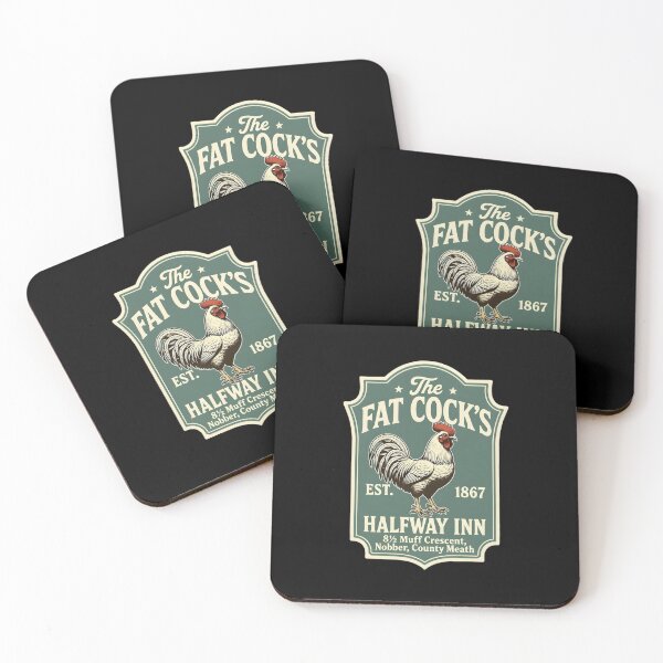 Item preview, Fat Cock's Halfway Inn Vintage Pub Sign designed and sold by TshirtsOnline-.