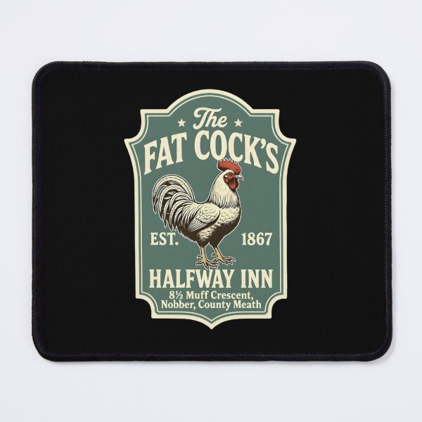 Item preview, Fat Cock's Halfway Inn Vintage Pub Sign designed and sold by TshirtsOnline-.