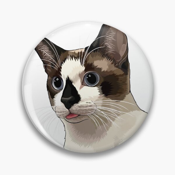 Item preview, Seal Point Snowshoe Siamese Cat Blep designed and sold by Carleah Unique.