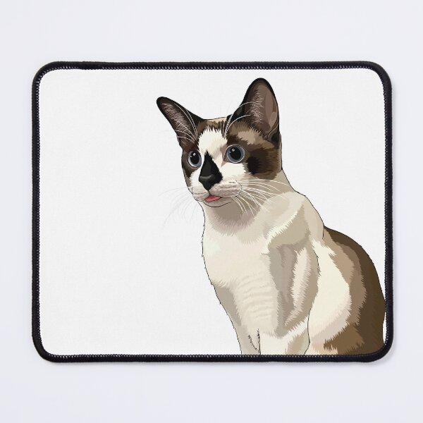 Item preview, Seal Point Snowshoe Siamese Cat Blep designed and sold by Carleah Unique.