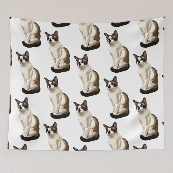 Item preview, Seal Point Snowshoe Siamese Cat Blep designed and sold by Carleah Unique.