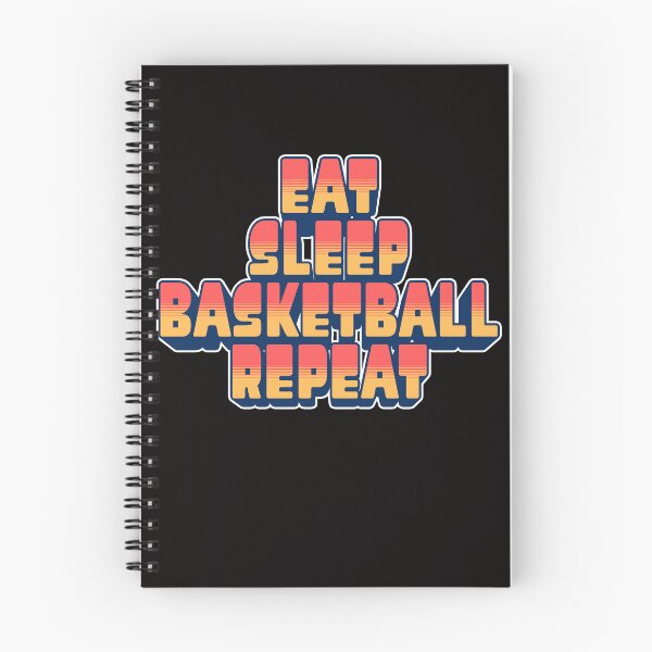 Item preview, Eat Sleep Basketball Repeat Retro Typography Design designed and sold by ChillDrop.