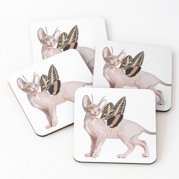 Item preview, Sphynx Moth Butterfly Cat designed and sold by Carleah Unique.