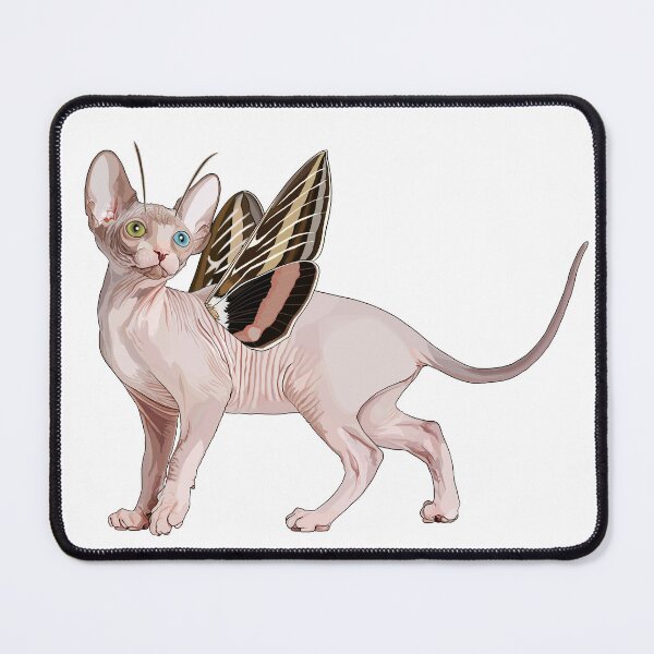Item preview, Sphynx Moth Butterfly Cat designed and sold by Carleah Unique.