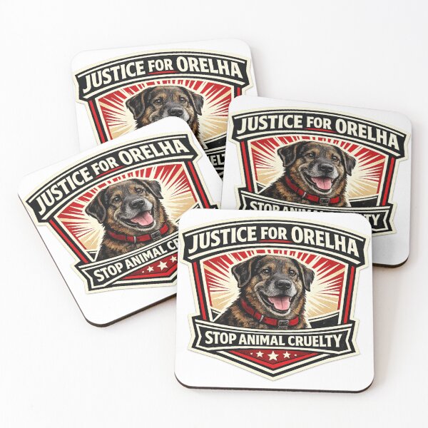 Item preview, Justice for Orelha Stop Animal Cruelty Dog Badge designed and sold by rocknrollstyles.