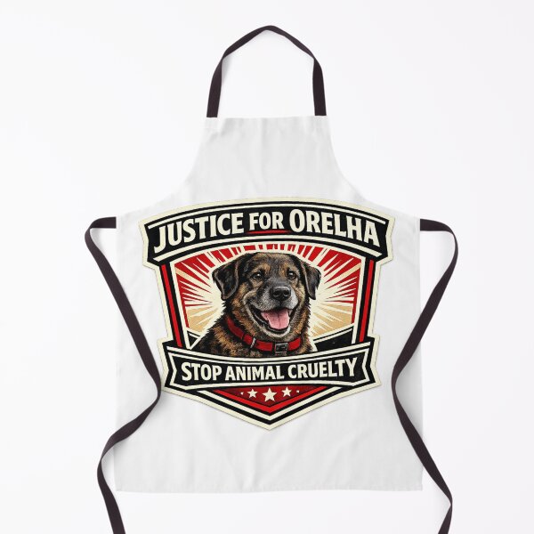 Item preview, Justice for Orelha Stop Animal Cruelty Dog Badge designed and sold by rocknrollstyles.