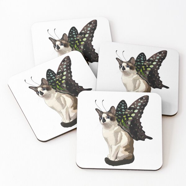 Item preview, Seal Point Snowshoe Siamese Tailed Jay Butterfly Cat designed and sold by Carleah Unique.