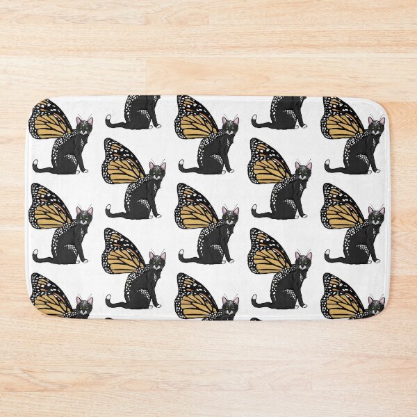 Item preview, Spotted Black Monarch Butterfly Cat designed and sold by Carleah Unique.