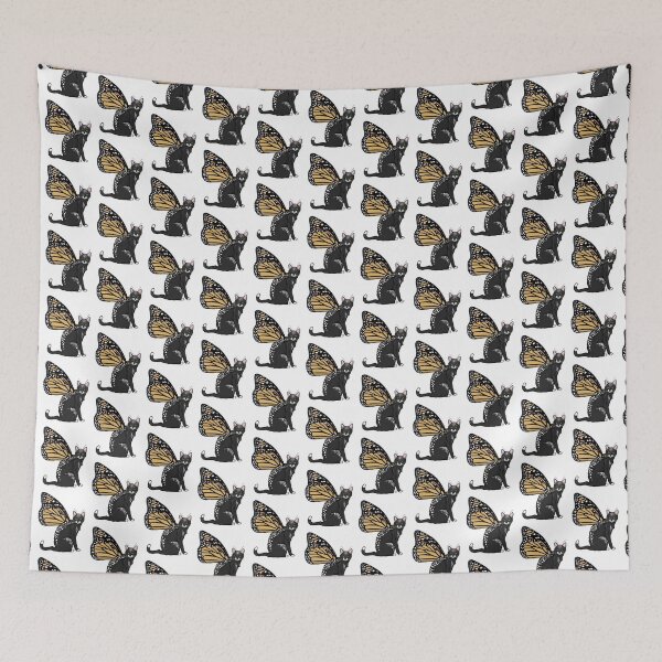 Item preview, Spotted Black Monarch Butterfly Cat designed and sold by Carleah Unique.