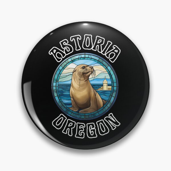 Item preview, Astoria Oregon - Sea Lion in Stained Glass designed and sold by WigOutlet.
