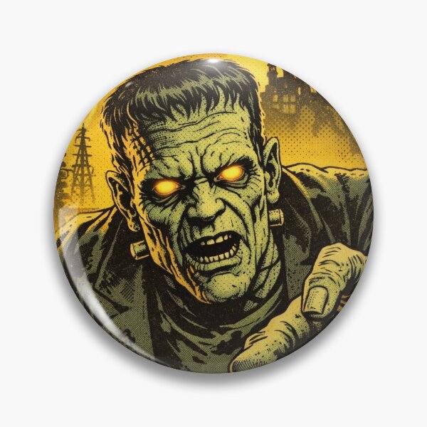 Item preview, Frankenstein Action Comic Book Style Art designed and sold by judgehydrogen.